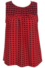 Red heart print top like Marc Jacobs at Romwe