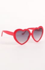 Red heart sunglasses at Pacsun at Pacsun