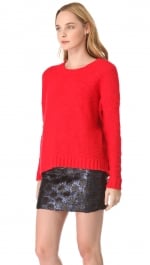 Red knit sweater by Madewell at Shopbop