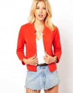 Red open blazer at ASOS at Asos