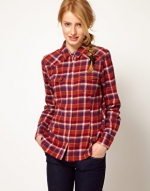 Red plaid shirt at ASOS at Asos