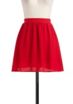 Red pleated skirt like Mindys at Modcloth