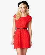 Red polka dot dress at Forever 21