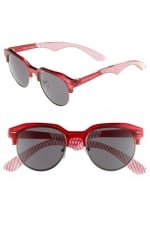 Red retro sunglasses by Steve Madden at Nordstrom