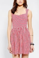 Red striped dress at Urban Outfitters at Urban Outfitters