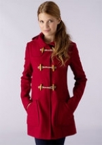 Red toggle coat like Mouses at Delias