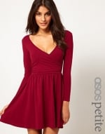 Red wrap dress at Asos