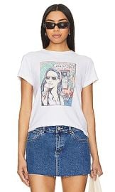 Redone Classic Tee Ciao In Vintage White at Revolve