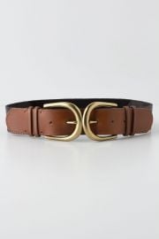 Reflected Buckle Belt in Tan at Anthropologie