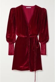 Reformation - Boheme velvet wrap dress at Net A Porter