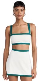 Reformation Active Adelina Ecomove Two Piece Set White/Green M at Shopbop