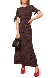 Reformation Amsterdam Tie Sleeve Body-Con Maxi Dress   Nordstrom at Nordstrom