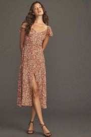 Reformation Baxley Dress in La Vie En Rose at Anthropologie