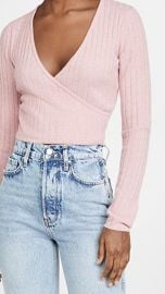 Reformation Cashmere Faux Wrap Sweater at Shopbop