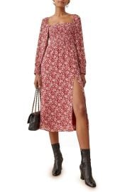 Reformation Cello Long Sleeve Midi Dress at Nordstrom