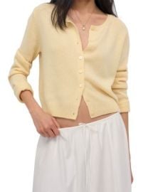 Reformation Clara Cashmere Crew Cardigan Bloomingdalex27s Women at Bloomingdales