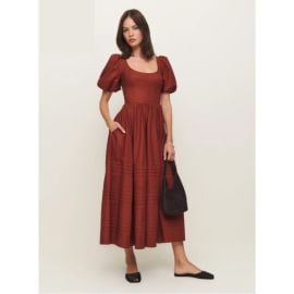 Reformation Dresses Reformation Everlyn Dress In Fig Jam Poshmark at Poshmark