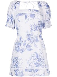 Reformation Evianna floral-motif Linen Dress - at Farfetch