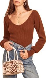 Reformation Hart Wide Neck Sweater at Nordstrom