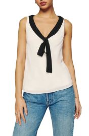 Reformation Jolene Tie Neck Sleeveless Blouse at Nordstrom