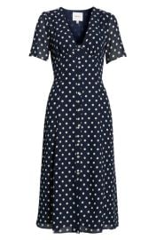 Reformation Lise Polka Dot Chiffon Dress at Nordstrom
