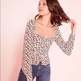 Reformation Mimi Top in Amber at Reformation