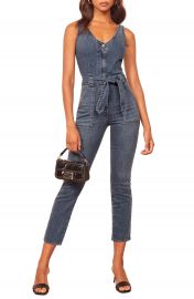 Reformation Minka Crop Denim Jumpsuit   Nordstrom at Nordstrom