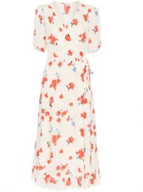 Reformation Napa Printed Wrap Dress - Farfetch at Farfetch