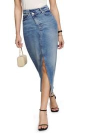 Reformation Nila Asymmetric Denim Skirt at Nordstrom