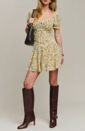 Reformation Ondine Floral Print Minidress at Nordstrom