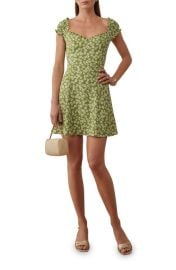 Reformation Pacey Lemon Print Minidress at Nordstrom