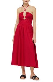 Reformation Stassie Halter Neck Dress at Nordstrom