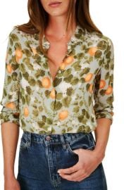 Reformation Violet Blouse in Clementine at Nordstrom