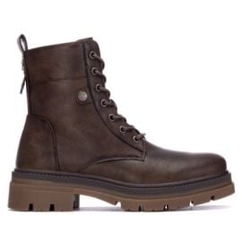 Refresh Women\'s Combat Booties 173017 Taupe 7 at Target