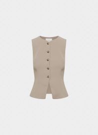 Regal Vest in Nomad Taupe at Aritzia