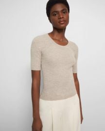 Regal Wool Leenda Scoop Neck Sweater at Theory