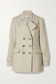 Regina Dickey double-breasted wool-blend coat at Net A Porter