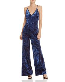 WornOnTV: Sibley’s blue strappy velvet jumpsuit on E! News | Sibley ...