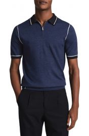 Regis Slim Fit Wool Blend Polo at Nordstrom