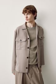 Regular Fit Pocket-Detail Shacket - Taupe - Men HampM US at H&M