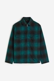 Regular Fit Shacket - Turquoiseplaid - Men HampM US at H&M