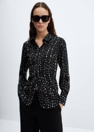 Regular flowy shirt - Women MANGO OUTLET USA at Mango Outlet