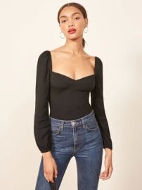 Reign Top - Long Sleeve Crepe  Reformation at Reformation