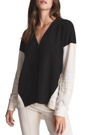 Reiss Addison Mix Media Cardigan at Nordstrom