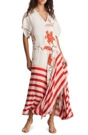 Reiss Alicia Tie Waist Maxi Dress at Nordstrom