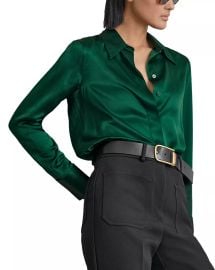 Reiss Ameira Silk Satin Shirt at Bloomingdales