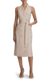 Reiss Andie Pinstripe Sleeveless Coat Dress at Nordstrom