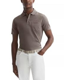 Reiss Austin Short Sleeve Mercerized Ribbed Polo Shirt at Bloomingdales