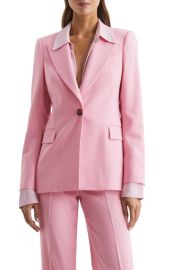 Reiss Blair One-Button Wool Blend Jacket at Nordstrom