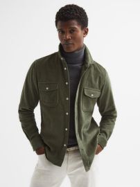 Reiss Bonucci Corduroy Twin Pocket Overshirt REISS USA at Reiss